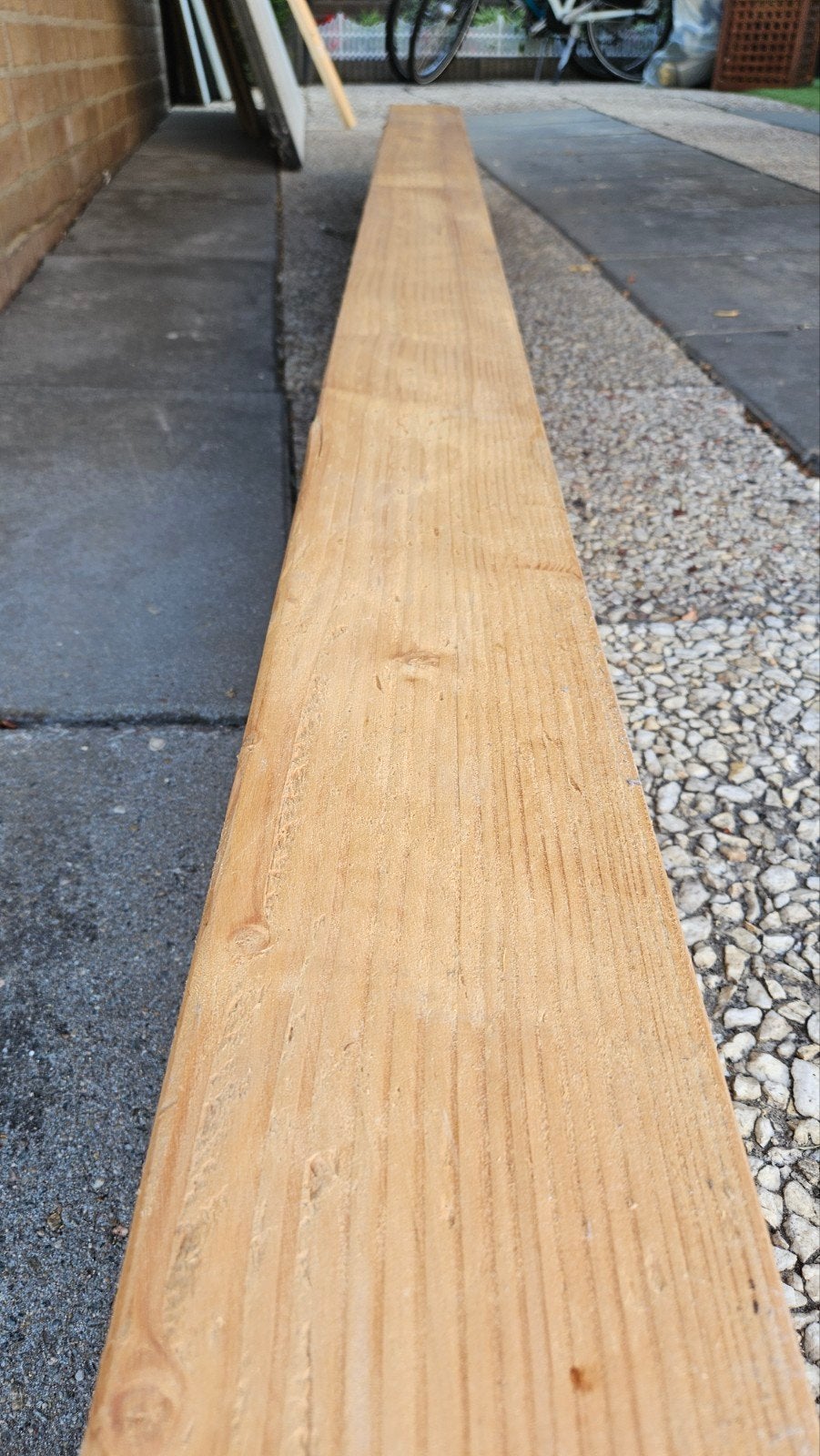 Douglas houten paal 15 x15 x250 cm, Doe-het-zelf en Verbouw, Hout en Planken, Gebruikt, 25 tot 50 mm, Ophalen of Verzenden, Plank