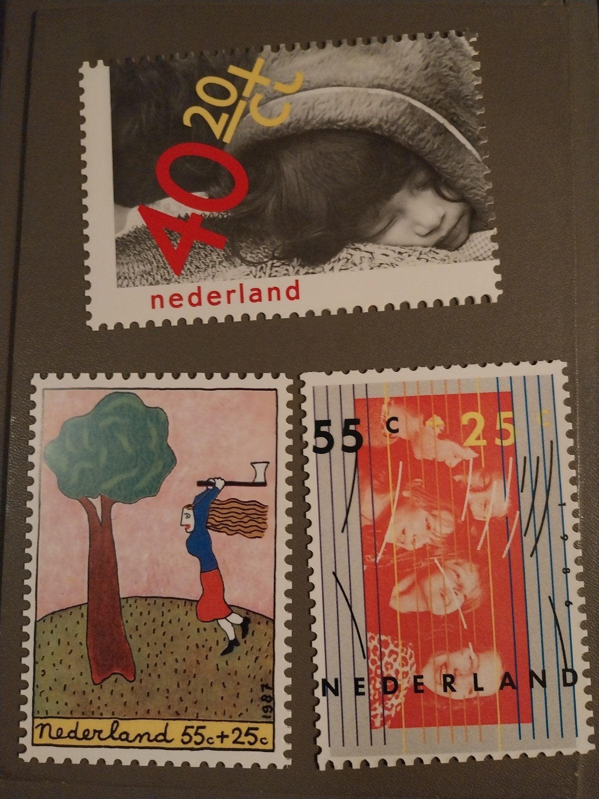 3 X kinderen bedankt kaarten., Ophalen of Verzenden, Buitenland