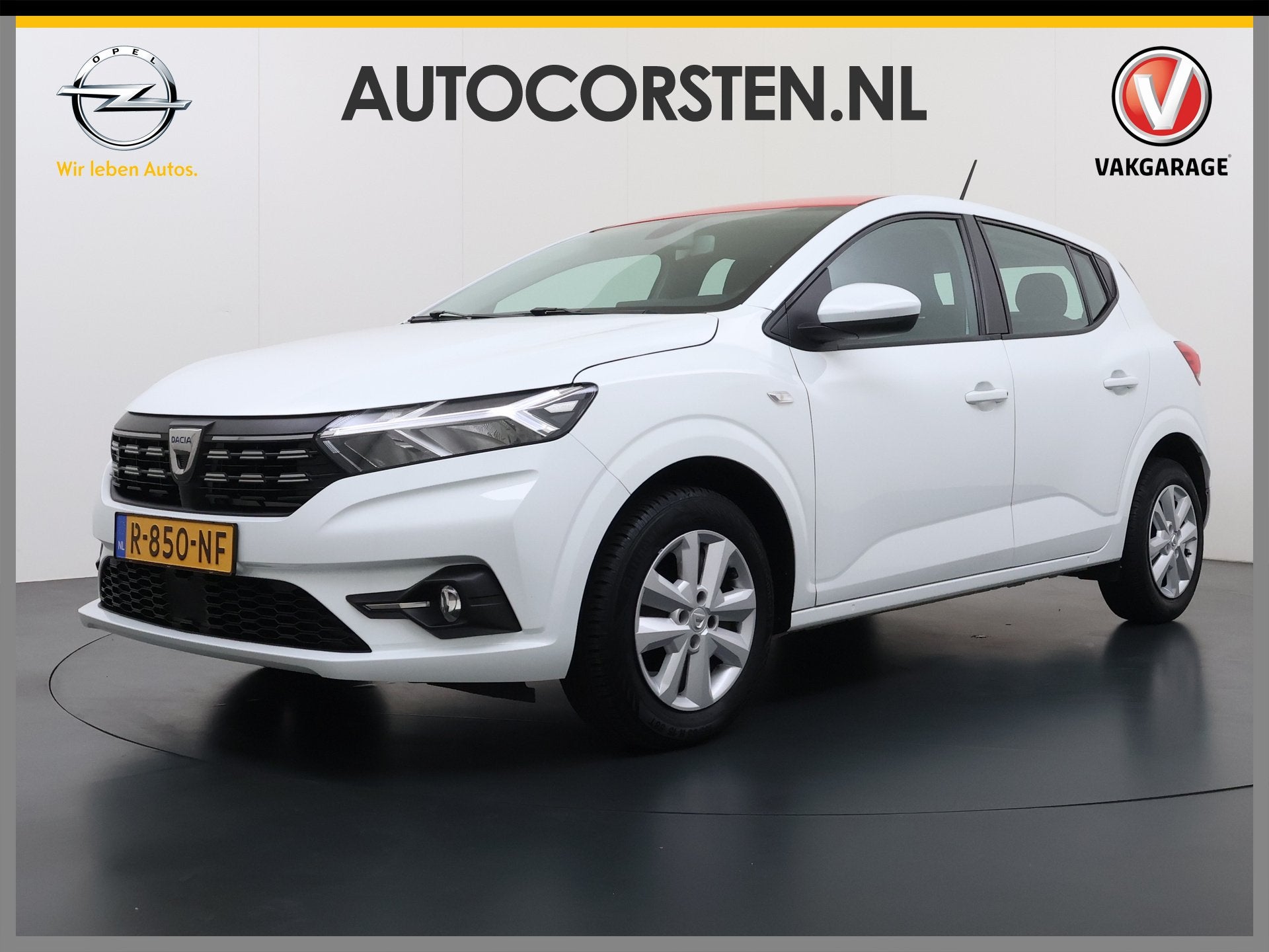 Dacia Sandero 1.0TCe 92PK 5Drs Navi Airco Apple Carplay Andr, Auto's, Voorwielaandrijving, Stof, Wit, Origineel Nederlands