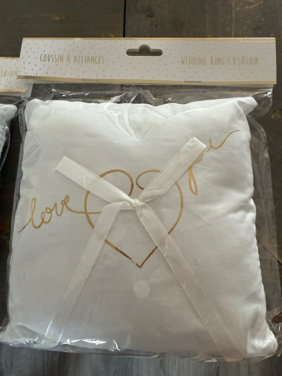 Trouwringkussen met 'Love You' borduurwerk, Ophalen, Nieuw, Wit, Accessoires