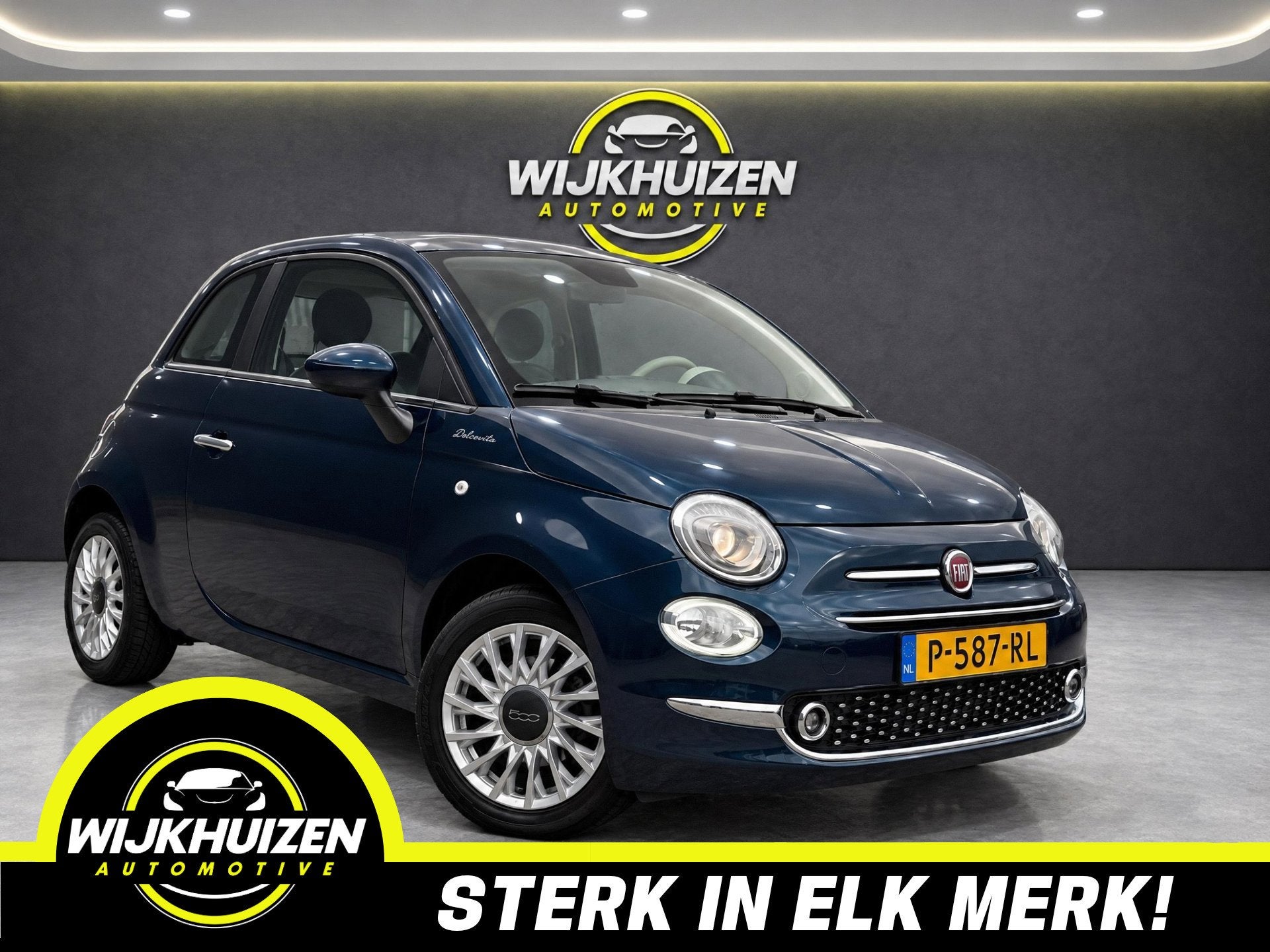 Fiat 500 1.0 Hybrid Dolcevita met Climate ! Panorama dak ! N, Auto's, Voorwielaandrijving, Dealer onderhouden, Start-stop-systeem