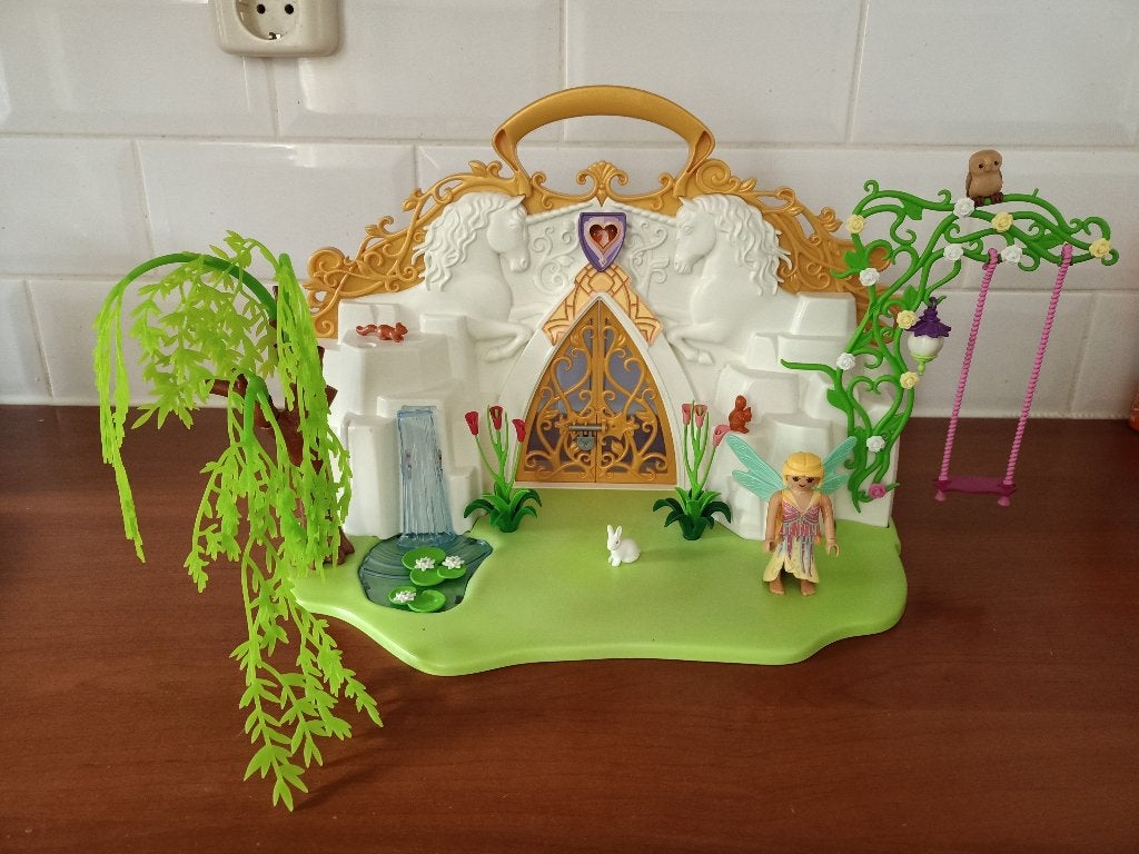 Playmobil 5208 eenhoornkoffer met magisch sprookjesland, Ophalen, Zo goed als nieuw, Complete set