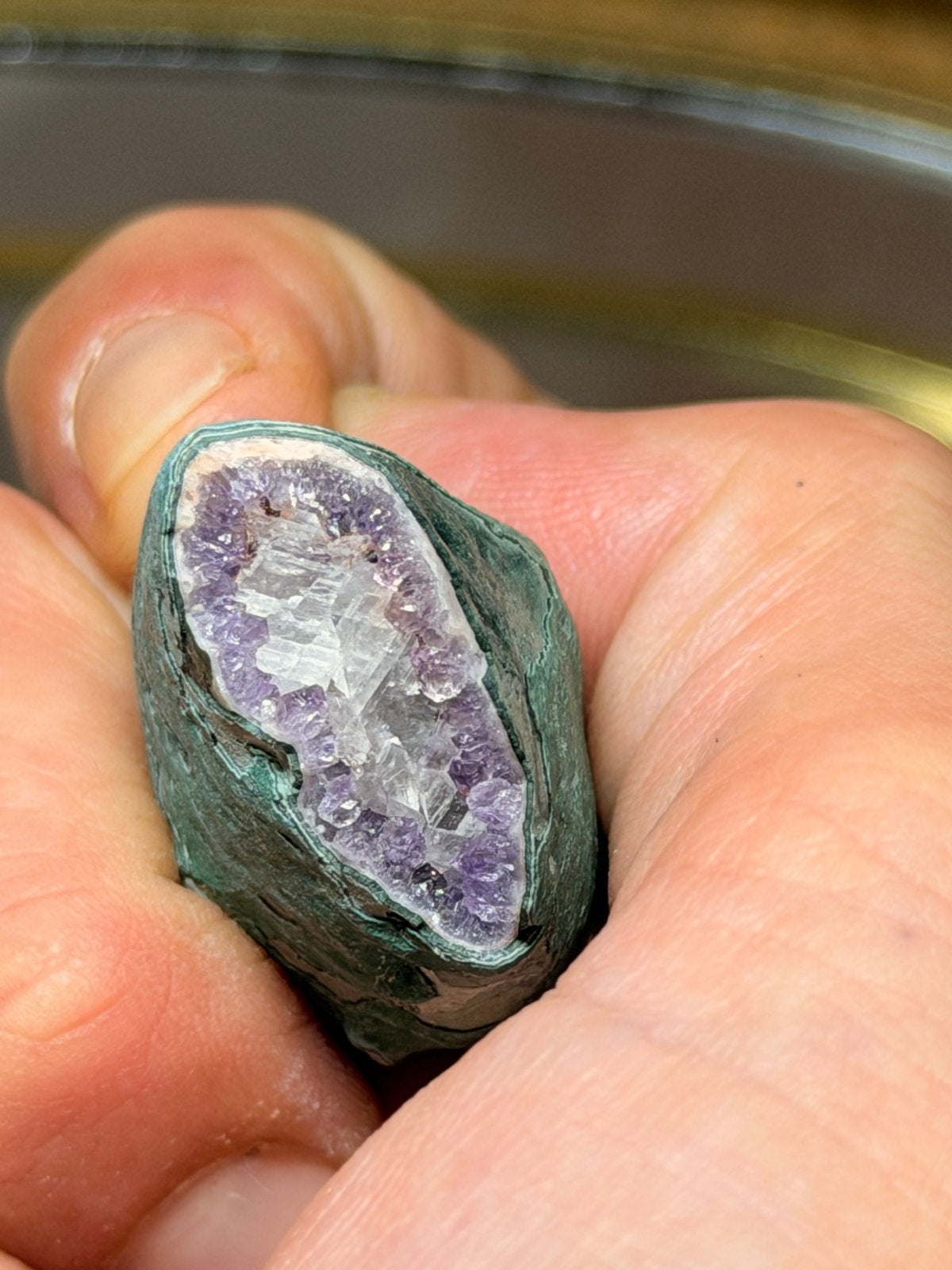 Amethist Geode - Ruwe Amethist Kristal, Ophalen of Verzenden, Mineraal