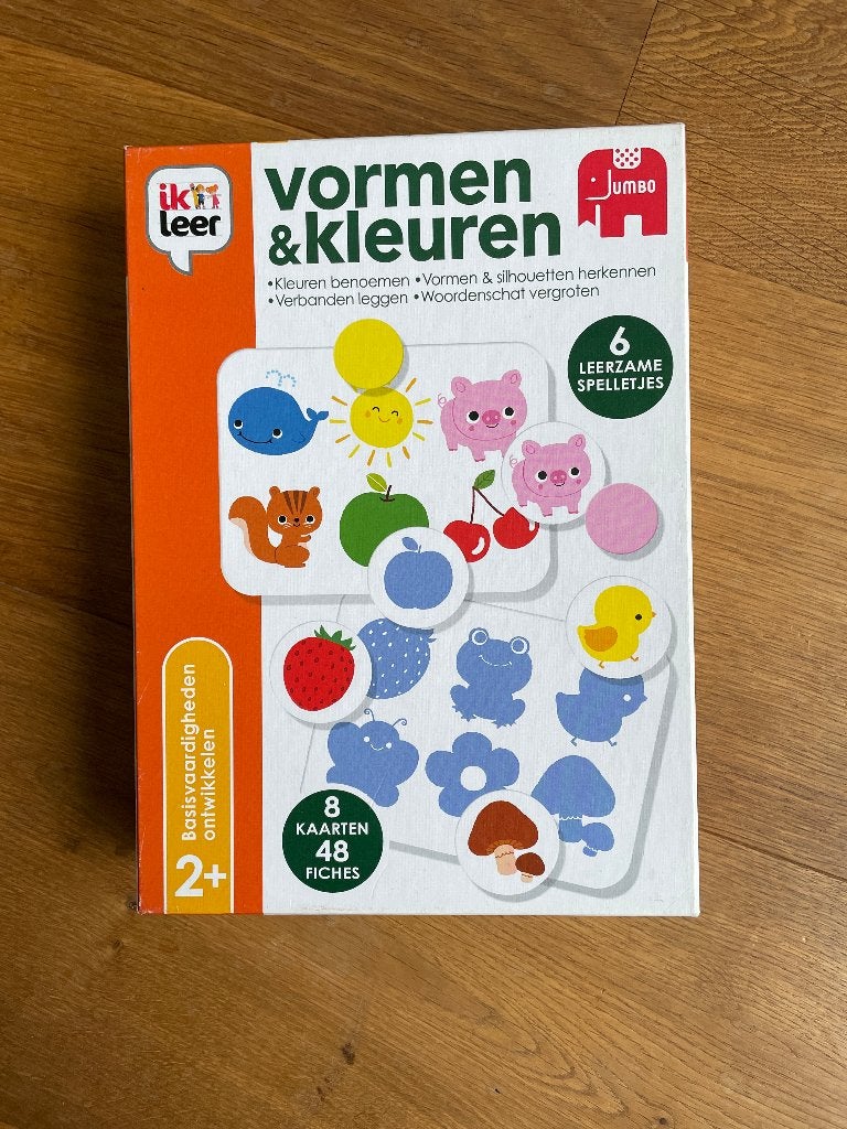 Spel "Vormen en kleuren" leeftijd: 2+, Kinderen en Baby's, Speelgoed | Educatief en Creatief, Ophalen of Verzenden, Gebruikt