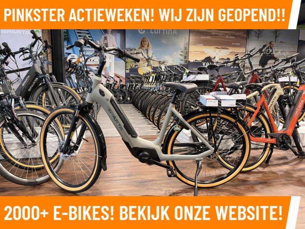 Sparta C-Grid MEGA DEALS Bosch Motor MAGAZIJN OPRUIMING, Fietsen en Brommers, Sparta, Nieuw, 50 km per accu of meer, 55 tot 59 cm
