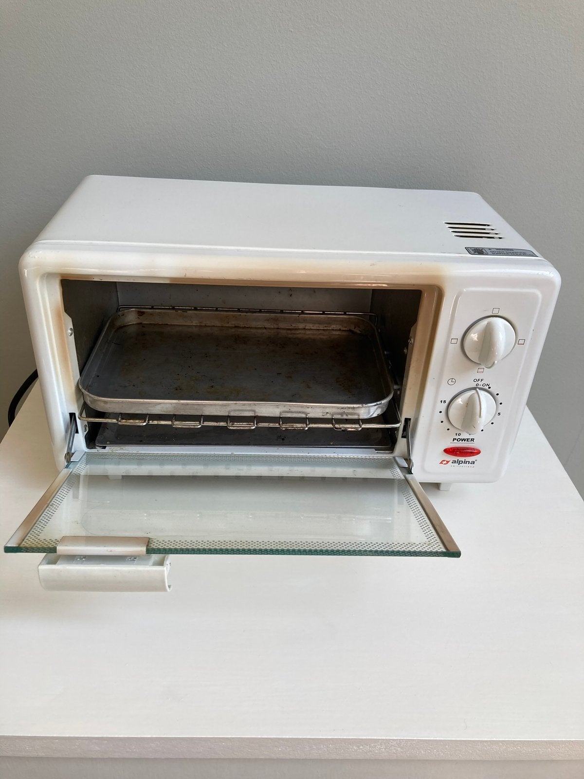 ==LEUK== Alpina Oven met Bakplaat, Ophalen of Verzenden, Zo goed als nieuw, Minder dan 45 cm