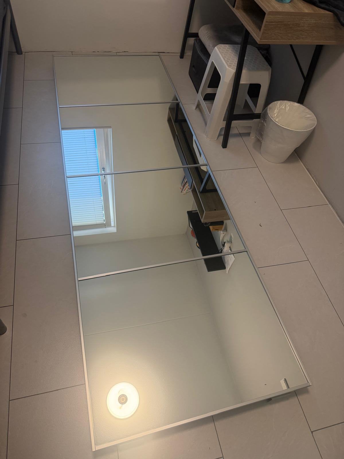 Spiegeldeur, Ophalen, Zo goed als nieuw, Binnendeur, 200 tot 215 cm