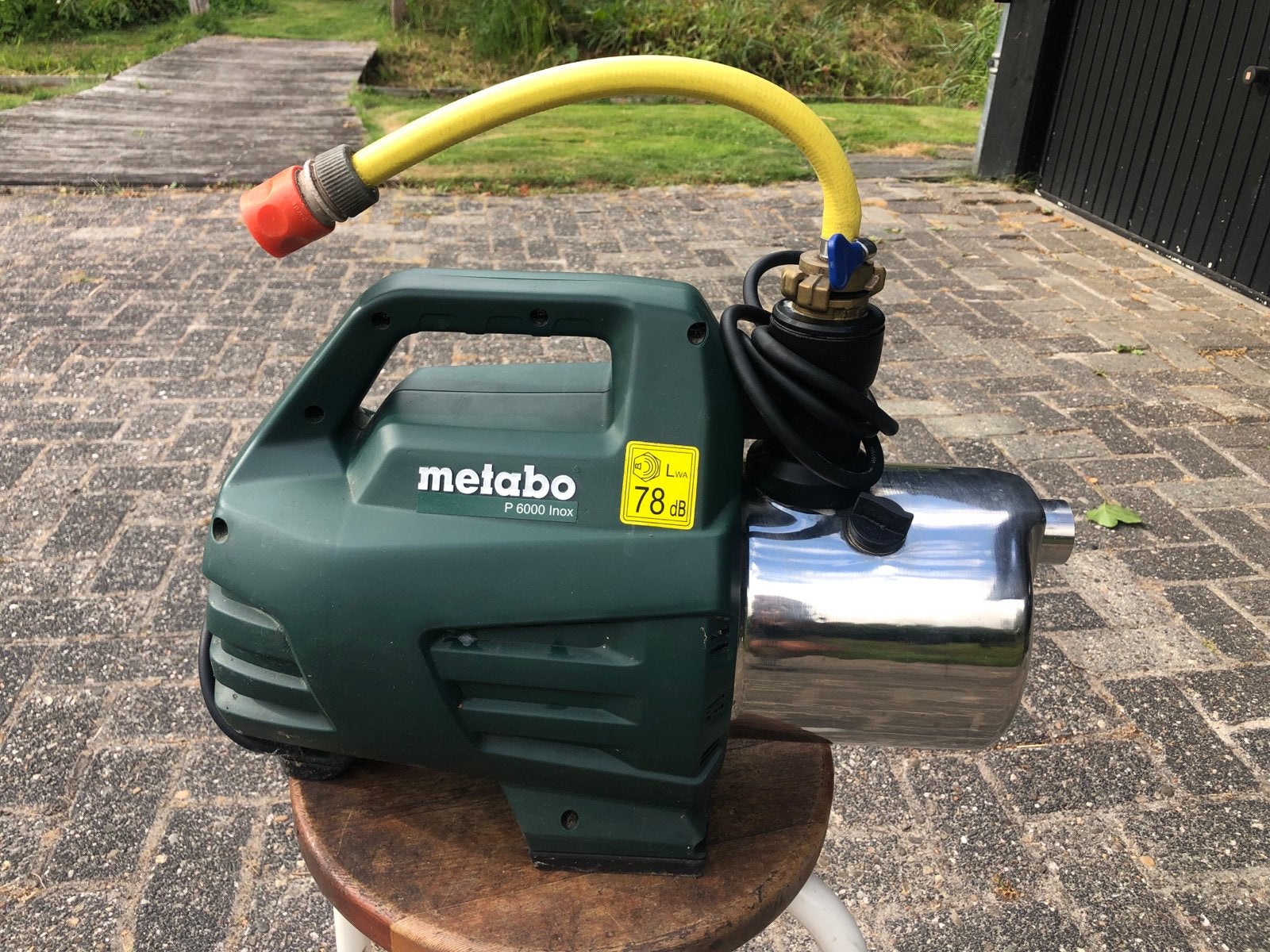 Metabo P 6000 Inox Hydrofoorpomp met slang, Ophalen, Gebruikt, Elektrisch, Hydrofoorpomp