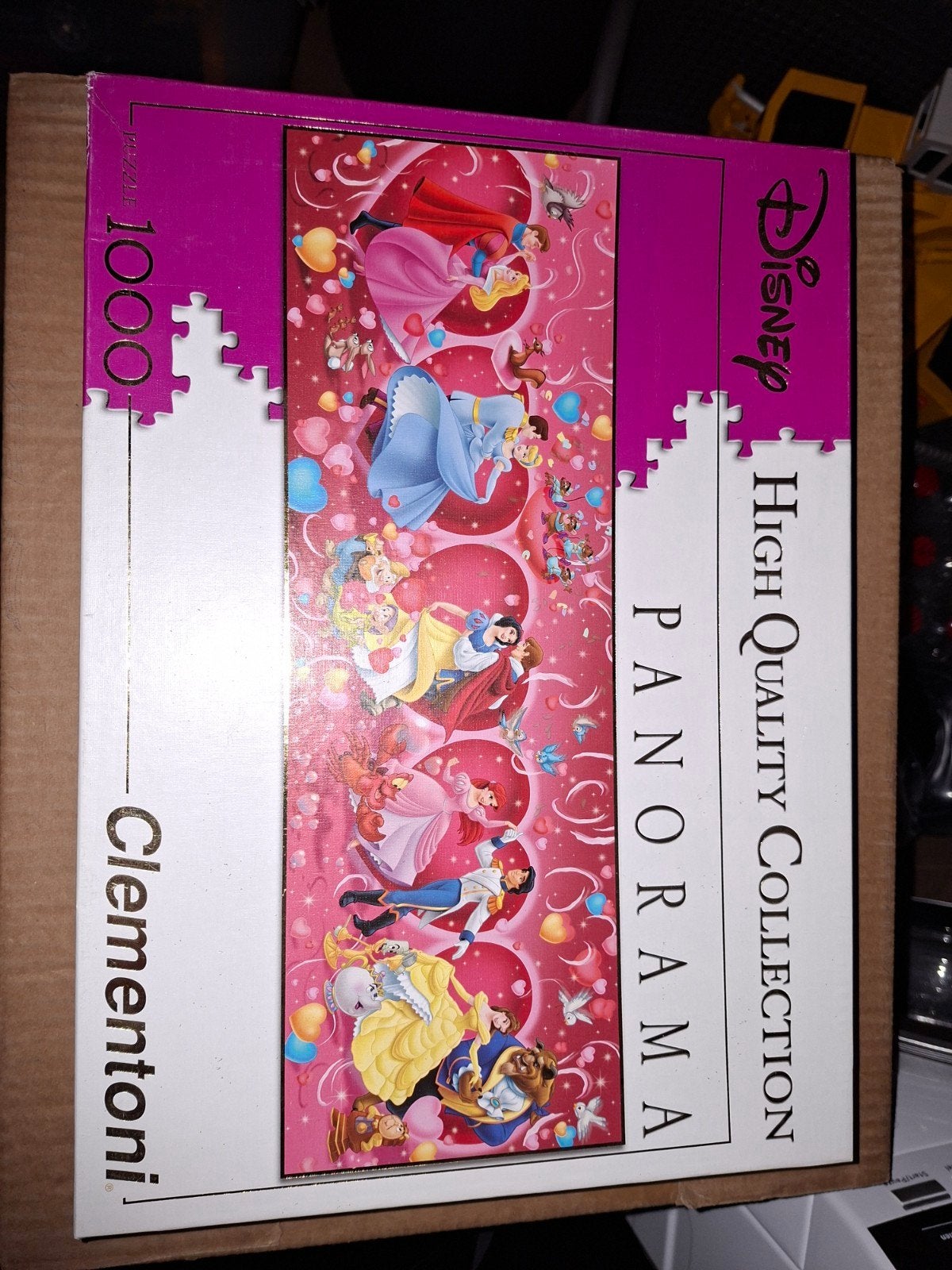 Disney Prinsessen Panorama Puzzel 1000 stukjes Clementoni, Ophalen, Meer dan 50 stukjes, Gebruikt, 6 jaar of ouder