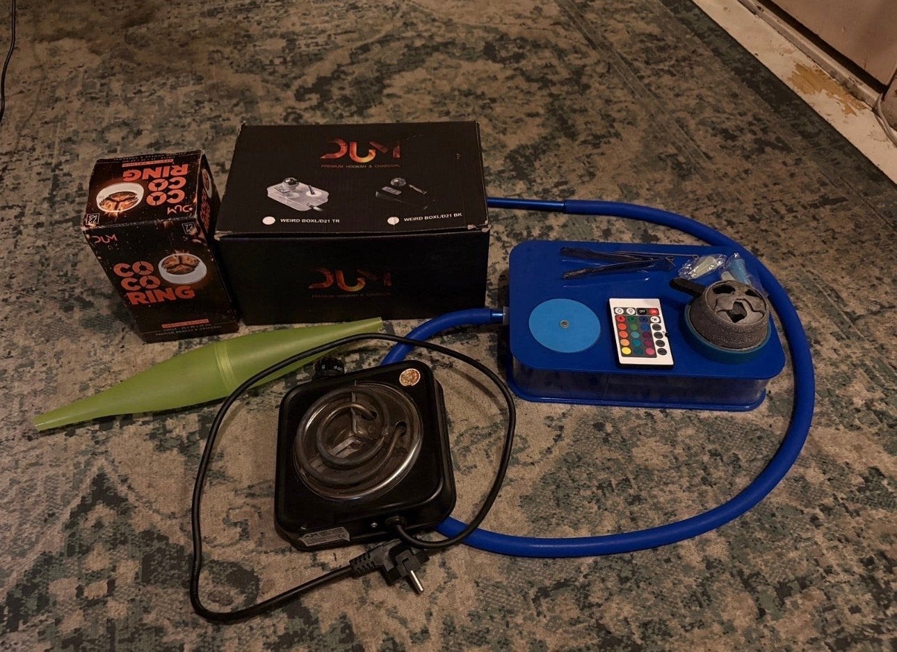Portable LED Hookah Set, Ophalen of Verzenden, Zo goed als nieuw, Sigarenbandjes