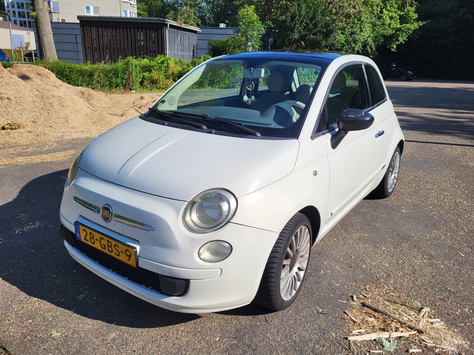 Fiat 500 1.2 C 2008 Wit, Auto's, Fiat, Voorwielaandrijving, 1242 cc, 4 cilinders, 840 kg