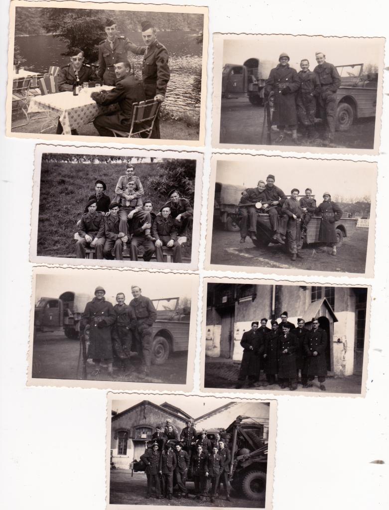 Kavel van 14x Originele Kleine Foto's Franse Leger 1947 WO2, Verzamelen, Militaria | Algemeen, Landmacht, Foto of Poster, Overige gebieden