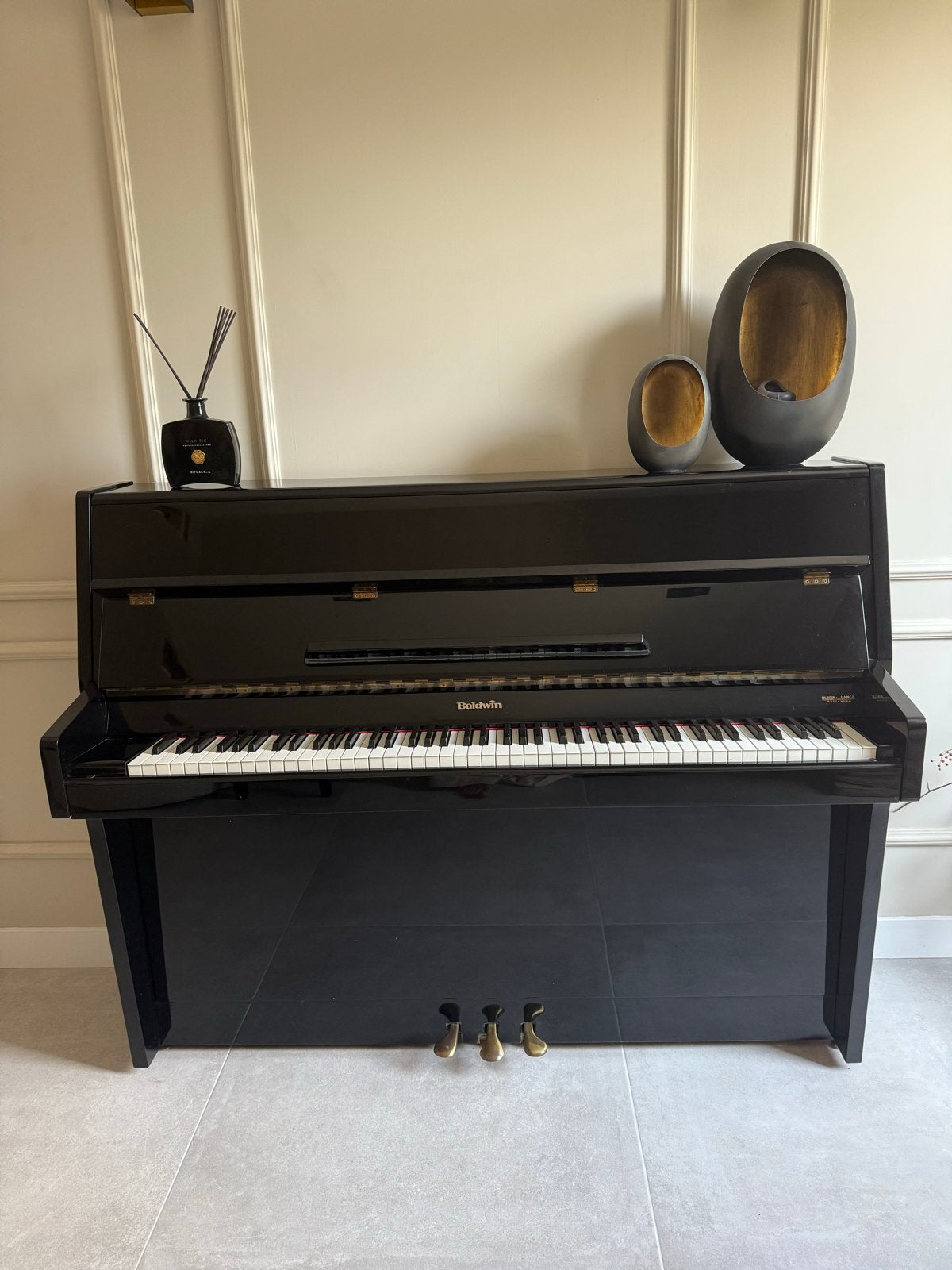 Baldwin Piano - Zwart Hoogglans, Muziek en Instrumenten, Ophalen, Gebruikt, Zwart, Piano