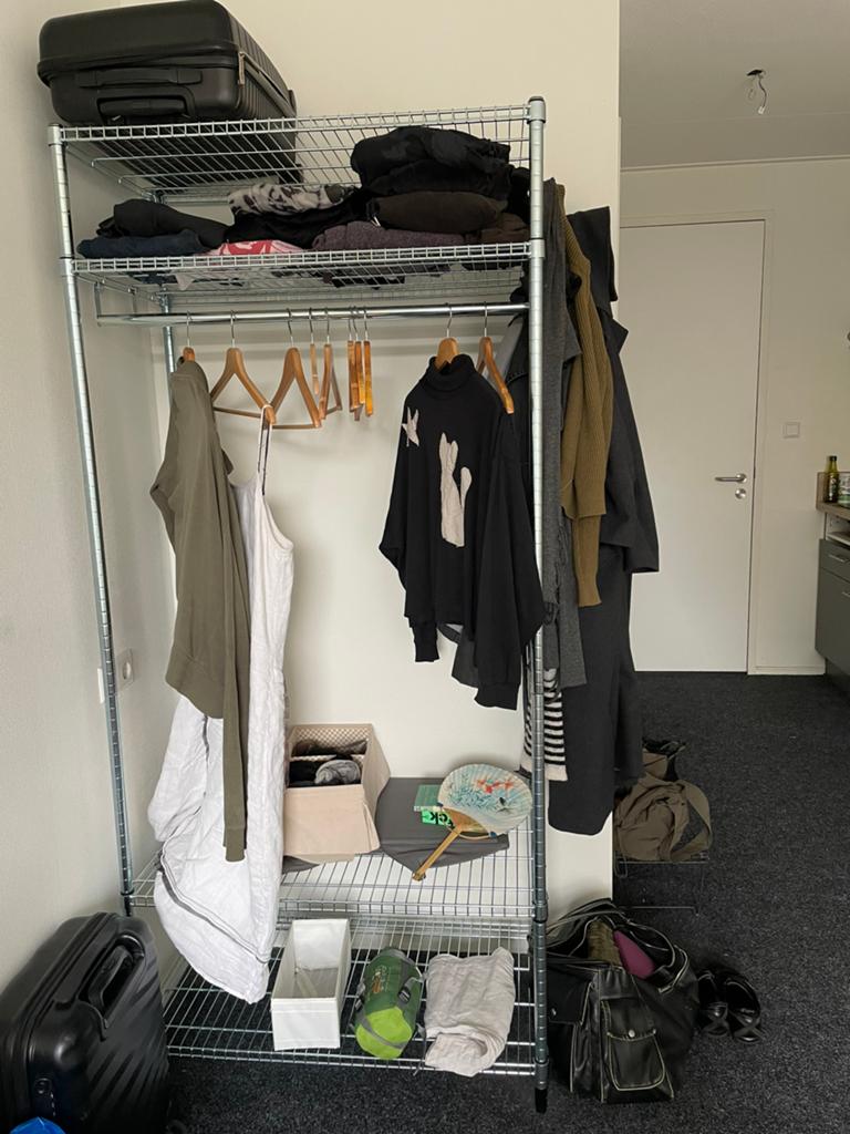 Ikea OMAR clothing rail, Ophalen, 200 cm of meer, 50 tot 100 cm, Zo goed als nieuw