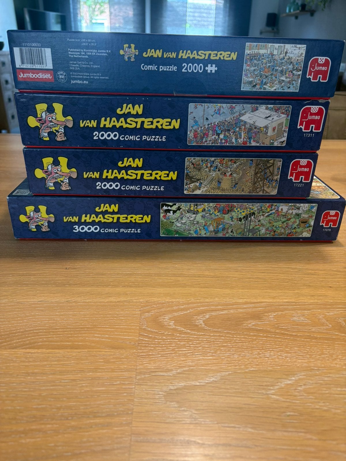 Jan van Haasteren puzzels 2000 en 3000 stukjes, Hobby en Vrije tijd, Denksport en Puzzels, Ophalen, Meer dan 1500 stukjes, Zo goed als nieuw