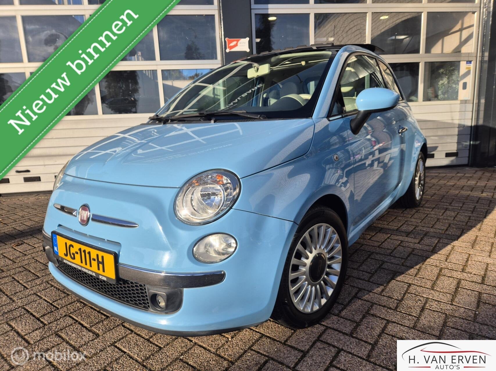 Fiat 500 0.9 Lounge SCHUIFKANTELDAK AIRCO, Voorwielaandrijving, Euro 5, 86 pk, 31 €/maand