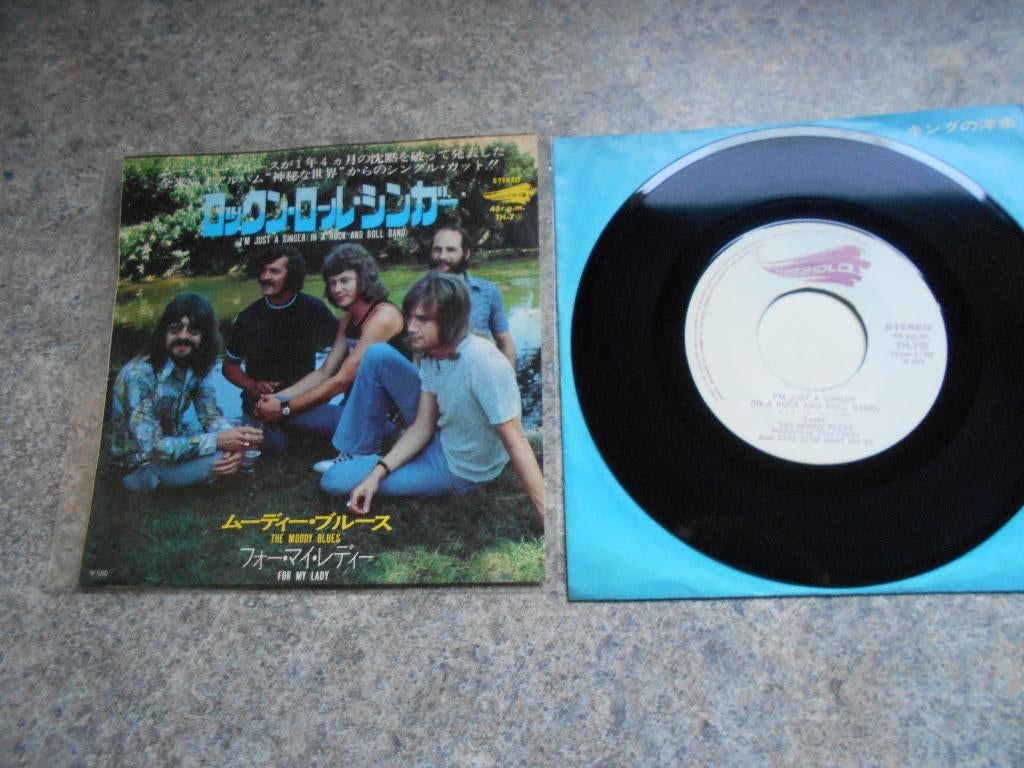 The Moody Blues Single– I'm Just A Singer - Japan - 1973, Verzenden, Gebruikt, Overige formaten, Poprock