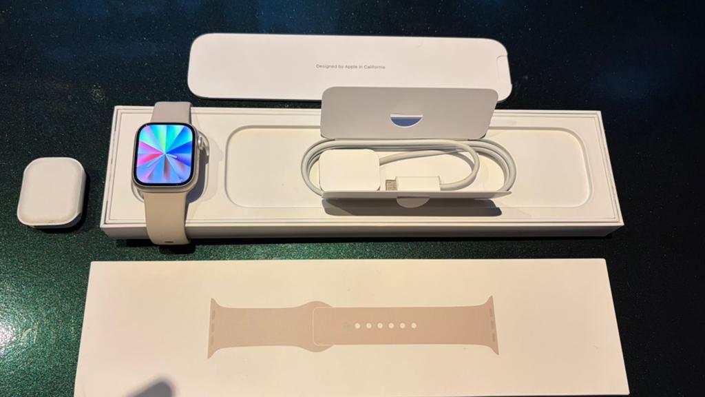 Apple Watch Series 8 41mm Starlight GPS LTE Celluler 4G, IOS, Ophalen of Verzenden, Zo goed als nieuw, GPS