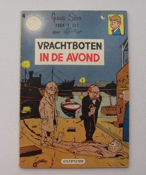 Guus Slim No4 Vrachtboten in de avond 1961/1e druk-izgst !, Boeken, Gelezen, Eén stripboek, Ophalen of Verzenden, Maurice Tillieux
