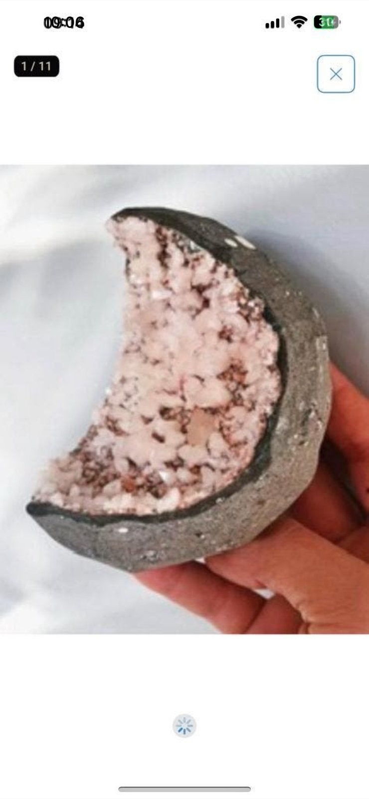 Beautiful Moon Shaped Heulandite freeform, Verzenden