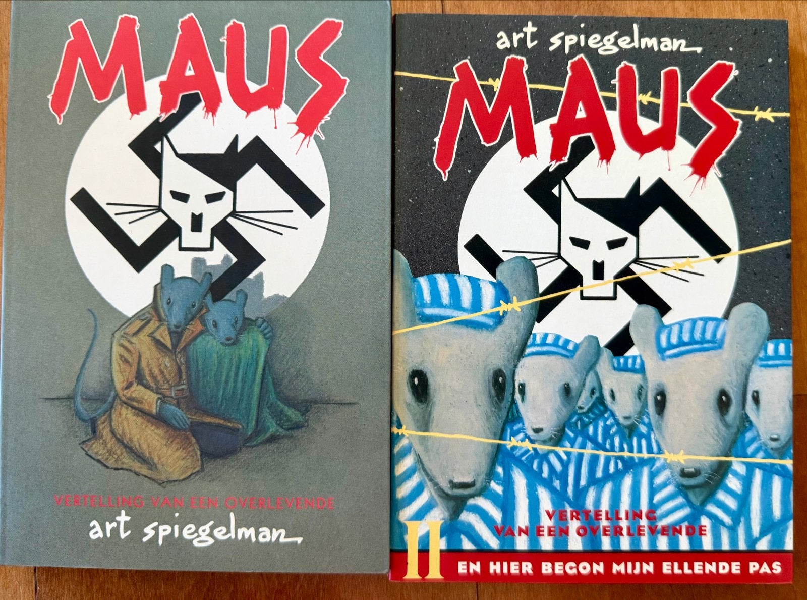 Maus I & II - Art Spiegelman (Complete serie), Complete serie of reeks, Ophalen of Verzenden, Zo goed als nieuw
