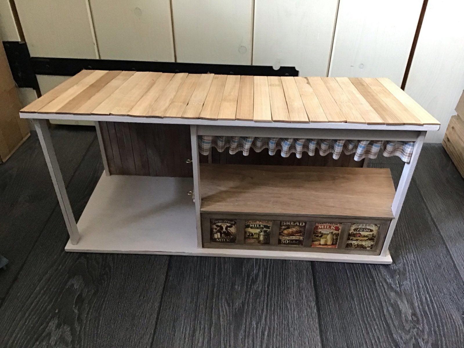 Verlengde kraam 1:12 - Miniatuur marktkraam, Ophalen of Verzenden, Zo goed als nieuw