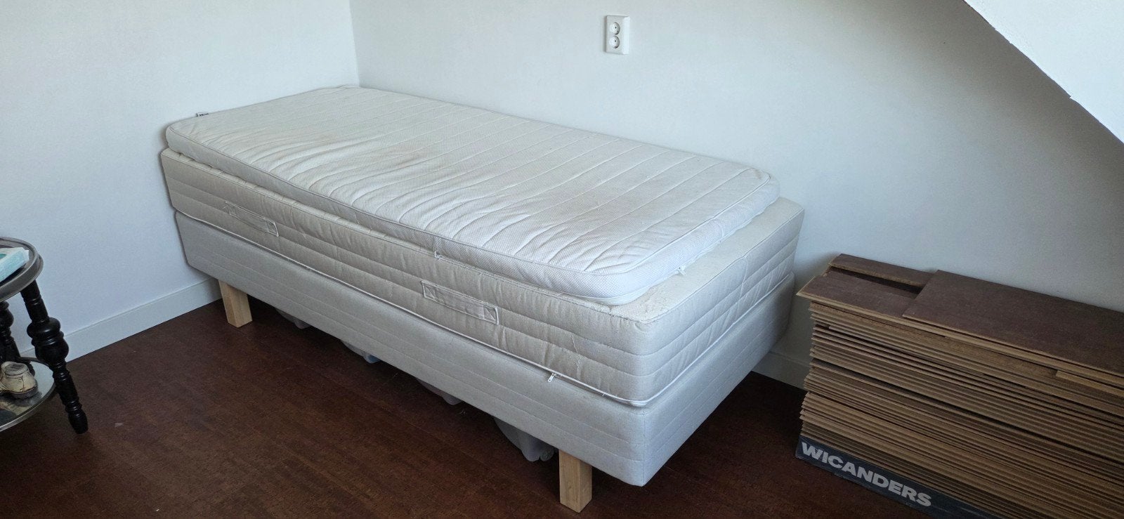 Ikea boxspring bed 90x200, Ophalen, Gebruikt, 90 cm, Eenpersoons