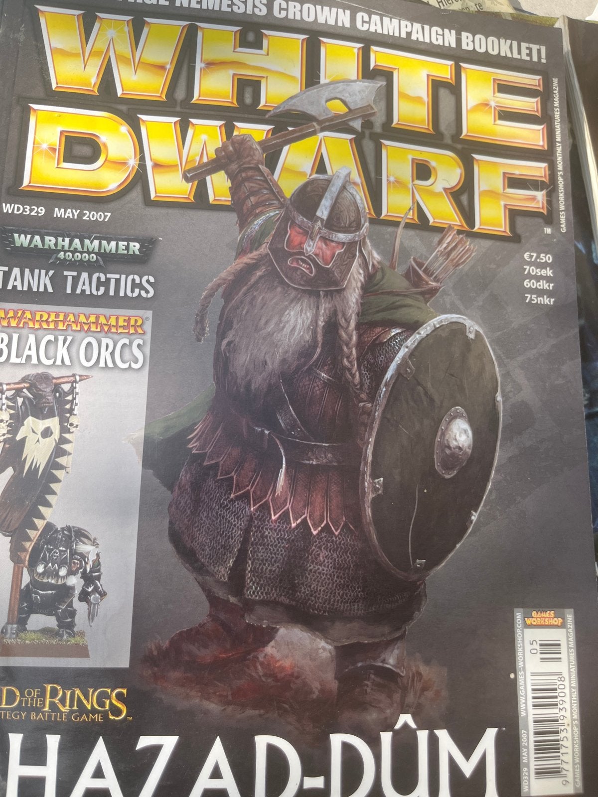 White Dwarf Magazine WD329 - Mei 2007 (Warhammer/LotR), Ophalen of Verzenden, Gebruikt, Warhammer, Boek of Catalogus