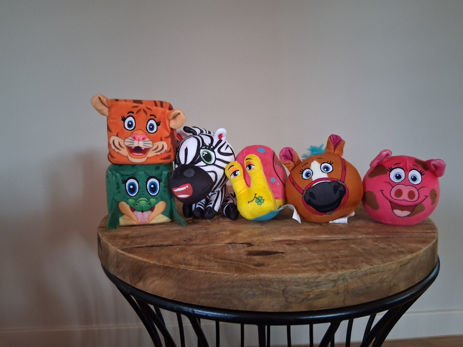 Lidl mini's: slak, tijger, varken, zebra, paard, krokodil, Overige karakters, Overige typen, Meerkleurig, Klein (minder dan 20 cm)