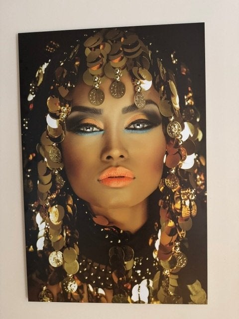 fotoschilderij vrouw, Ophalen, Zo goed als nieuw, Schilderij, 75 – 100