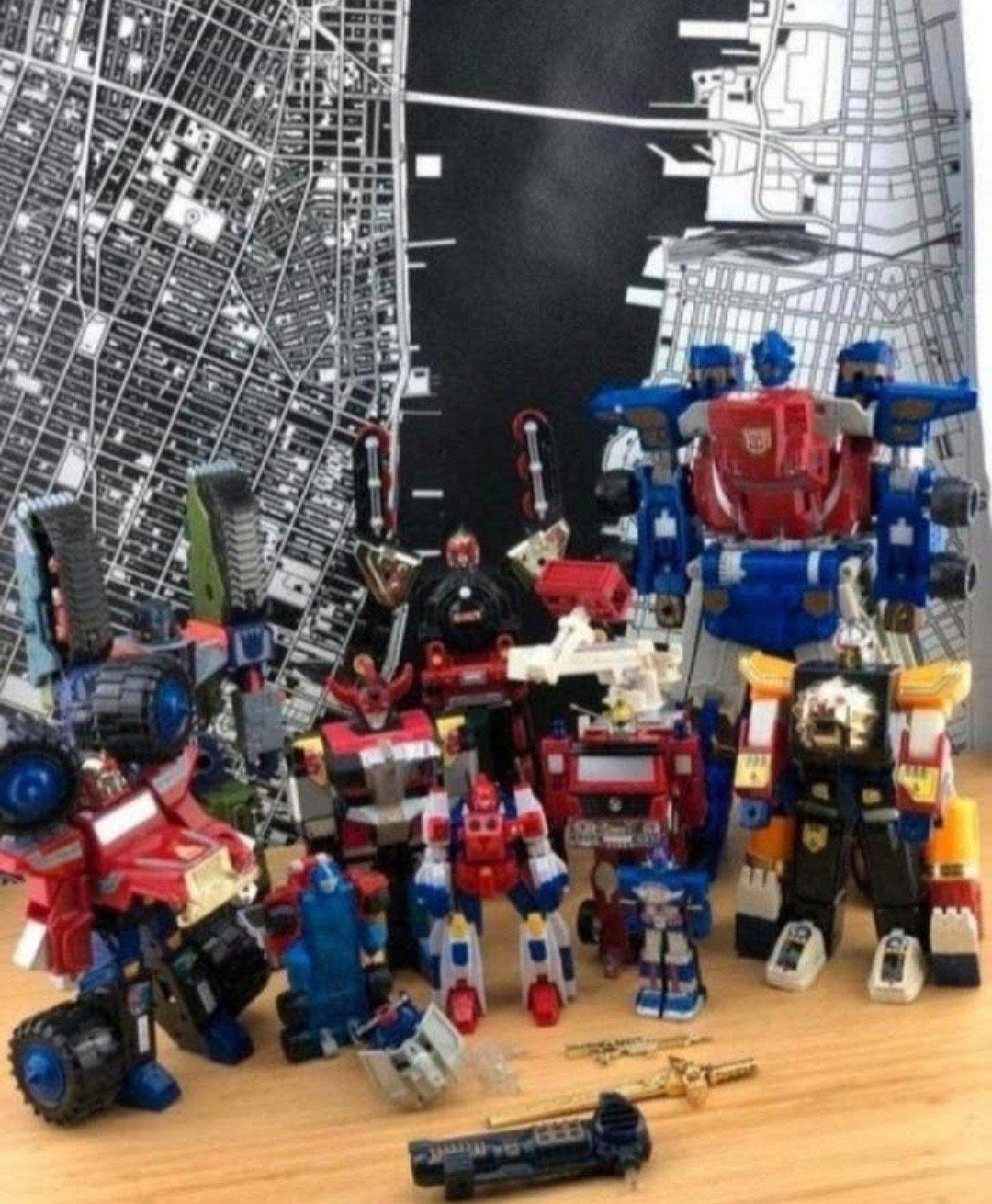Vintage Transformers Armada Optimus Megatron 8 Extra Robots, Verzamelen, Transformers, Overige generaties, Ophalen of Verzenden