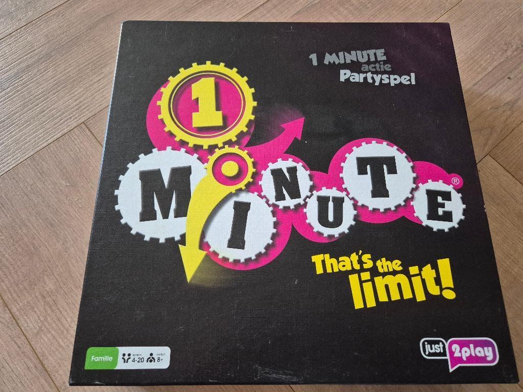1 Minute - Bordspel, Hobby en Vrije tijd, Gezelschapsspellen | Bordspellen, Ophalen of Verzenden, Zo goed als nieuw