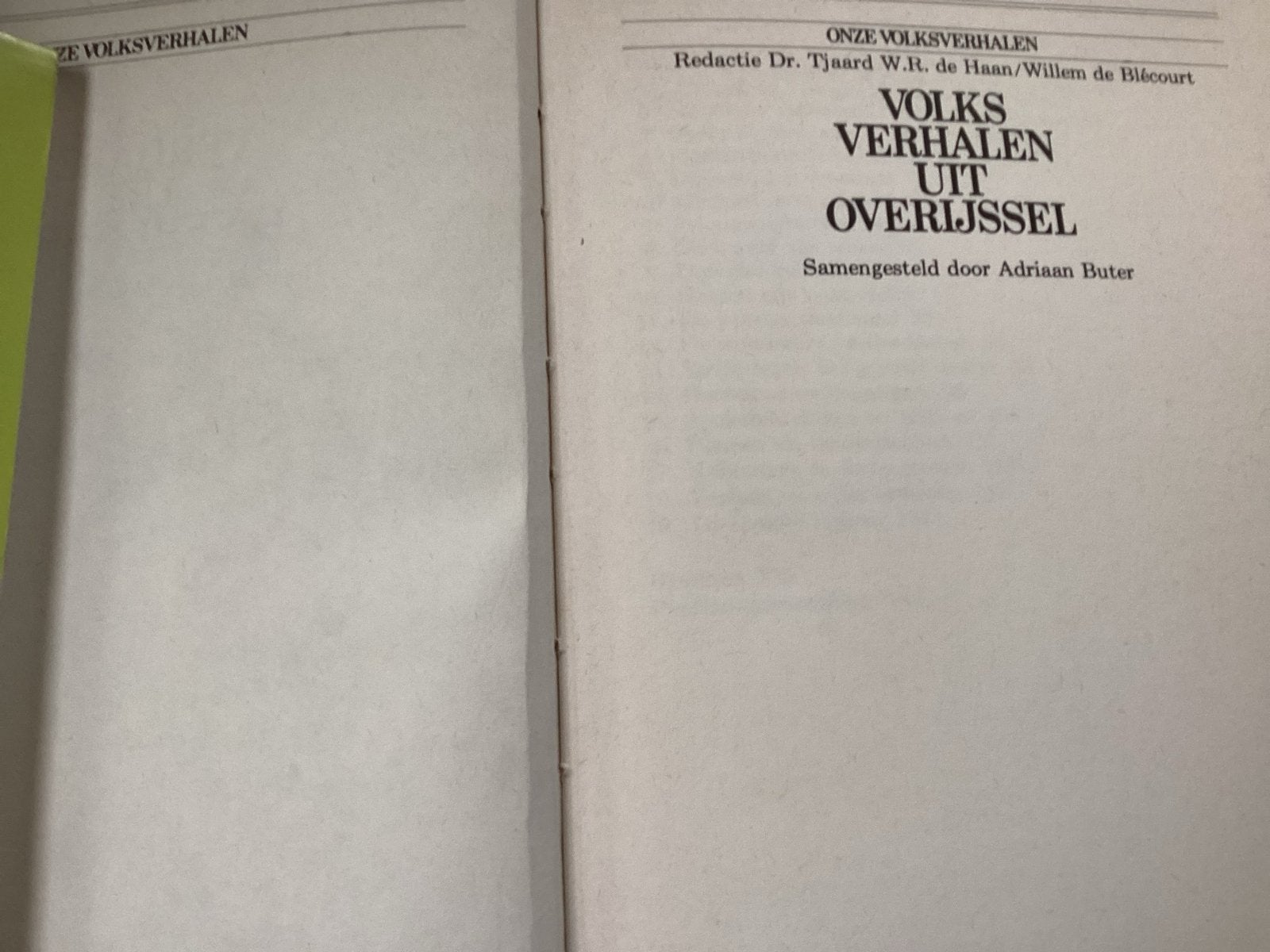 Volksverhalen uit Overijssel - Adriaan Buter, Boeken, Ophalen of Verzenden, Gelezen