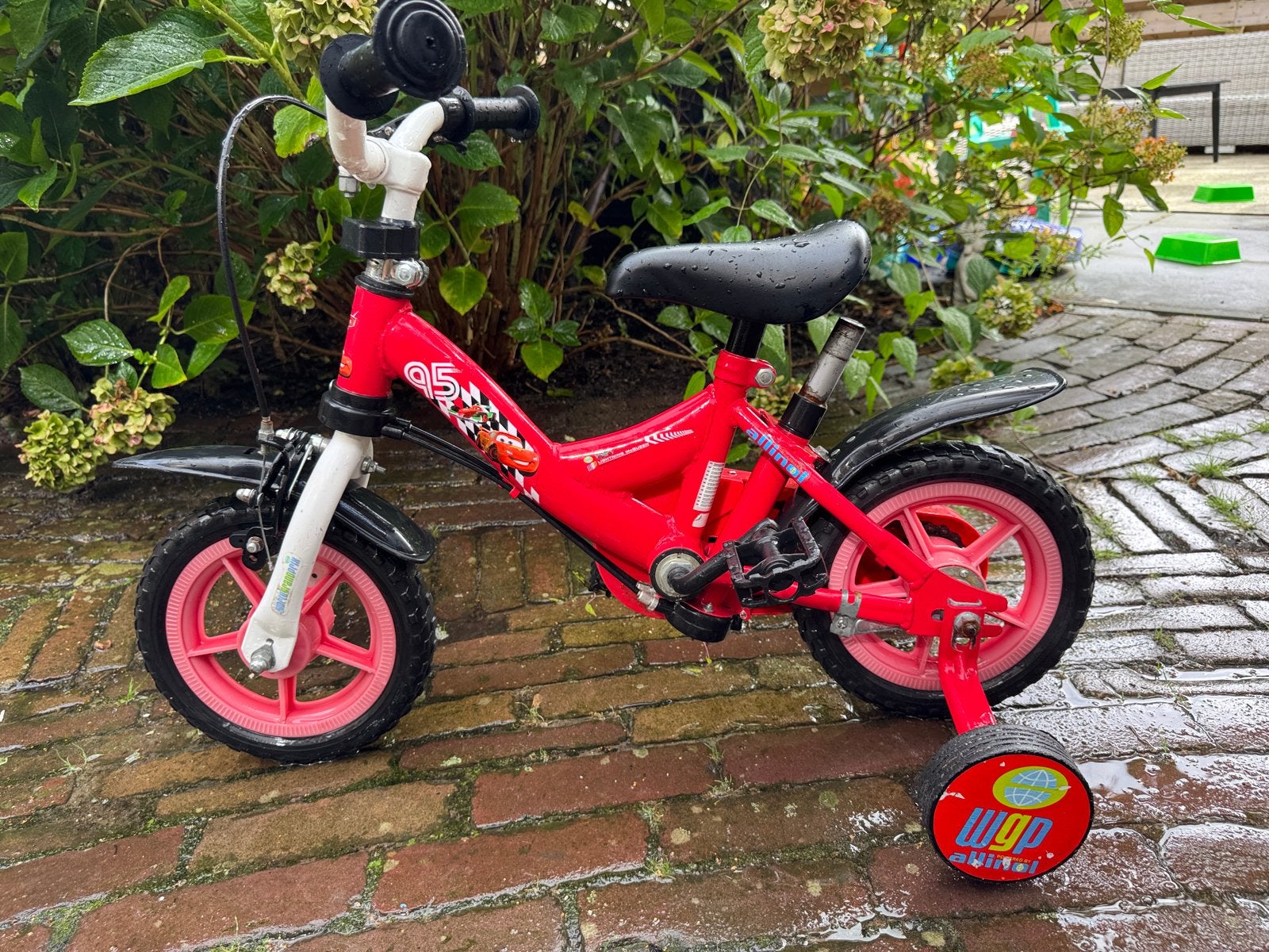 Cars fiets, Ophalen, Terugtraprem, Zijwieltjes, Gebruikt