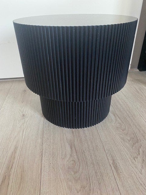 bijzettafel, Minder dan 55 cm, Rond, Zo goed als nieuw, Hout
