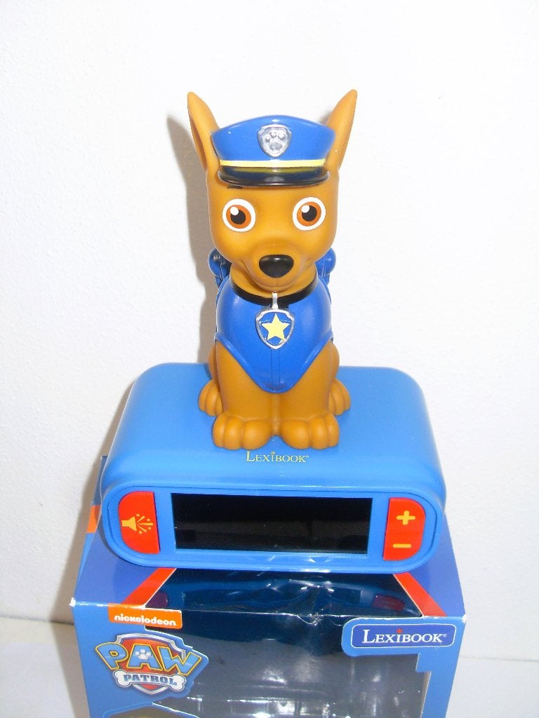 Kinder wekker met nachtlampje - Paw Patrol - Chase, Ophalen of Verzenden, Zo goed als nieuw, Digitaal