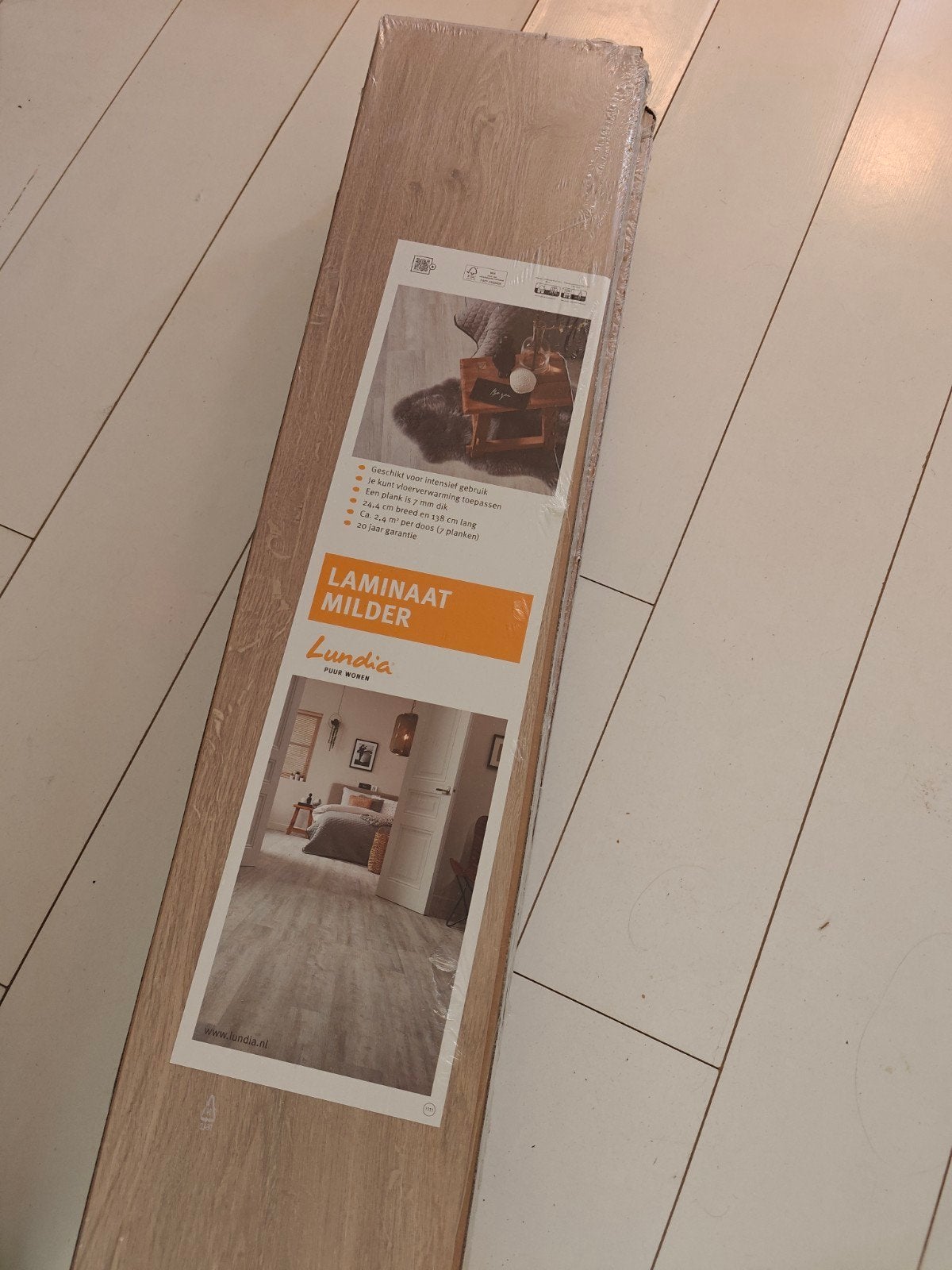 3 pakken Lundia Vanja kliklaminaat - Nieuw in verpakking, Ophalen, 50 tot 150 cm, Nieuw, 5 tot 10 m²
