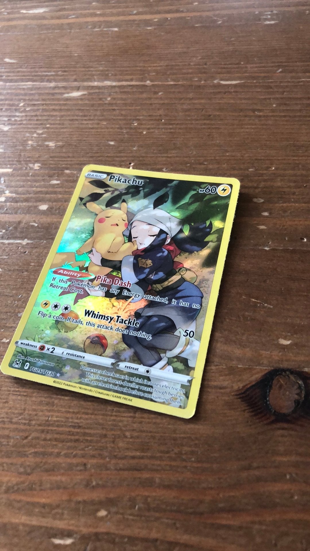 Pikachu tg05/tg30, Ophalen of Verzenden, Gebruikt, Losse kaart