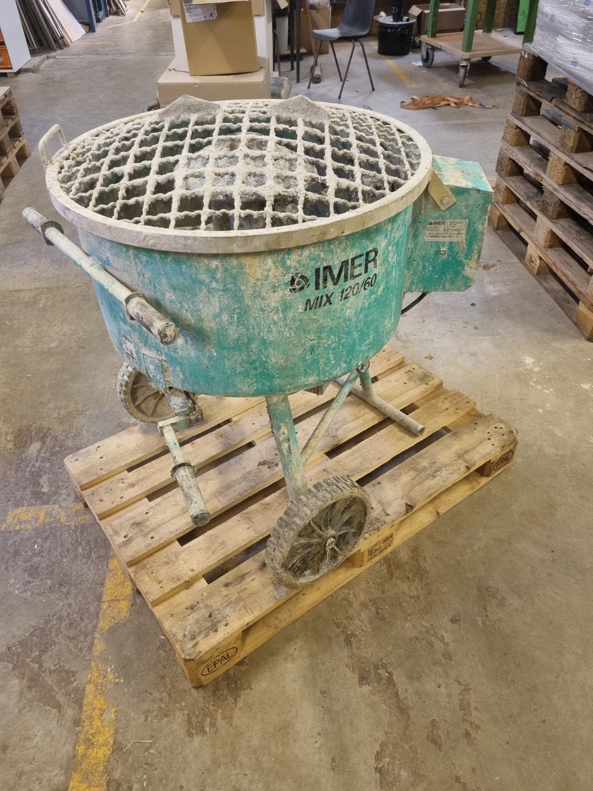 Imer Dwangmenger 120/60 - Professionele Mortelmixer, Doe-het-zelf en Verbouw, Ophalen