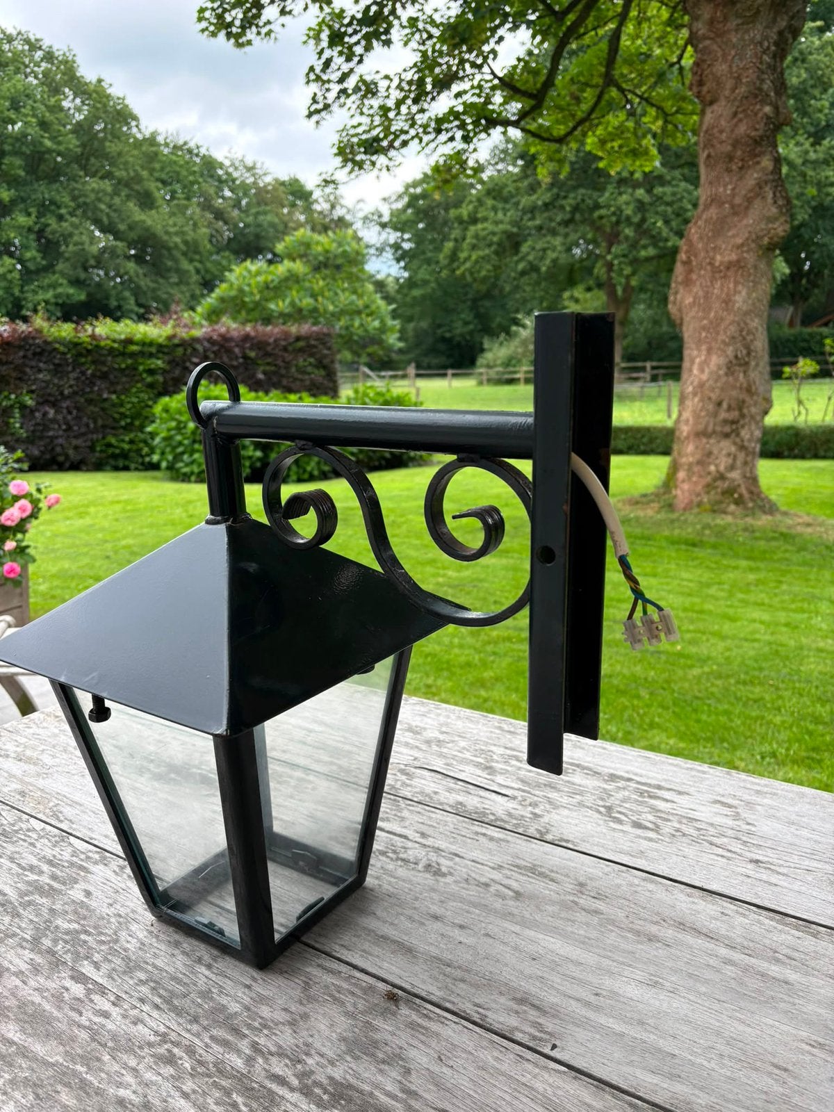 Klassieke buitenlantaarn van Artisans uit Naarden, Ophalen, Gebruikt, Staal, Wandlamp