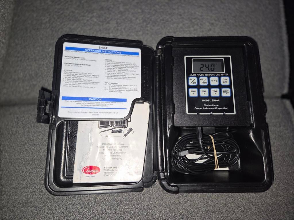 Cooper-Atkins SH66A Multi-Probe Temperatuur Meter, Ophalen of Verzenden, Zo goed als nieuw, Temperatuur