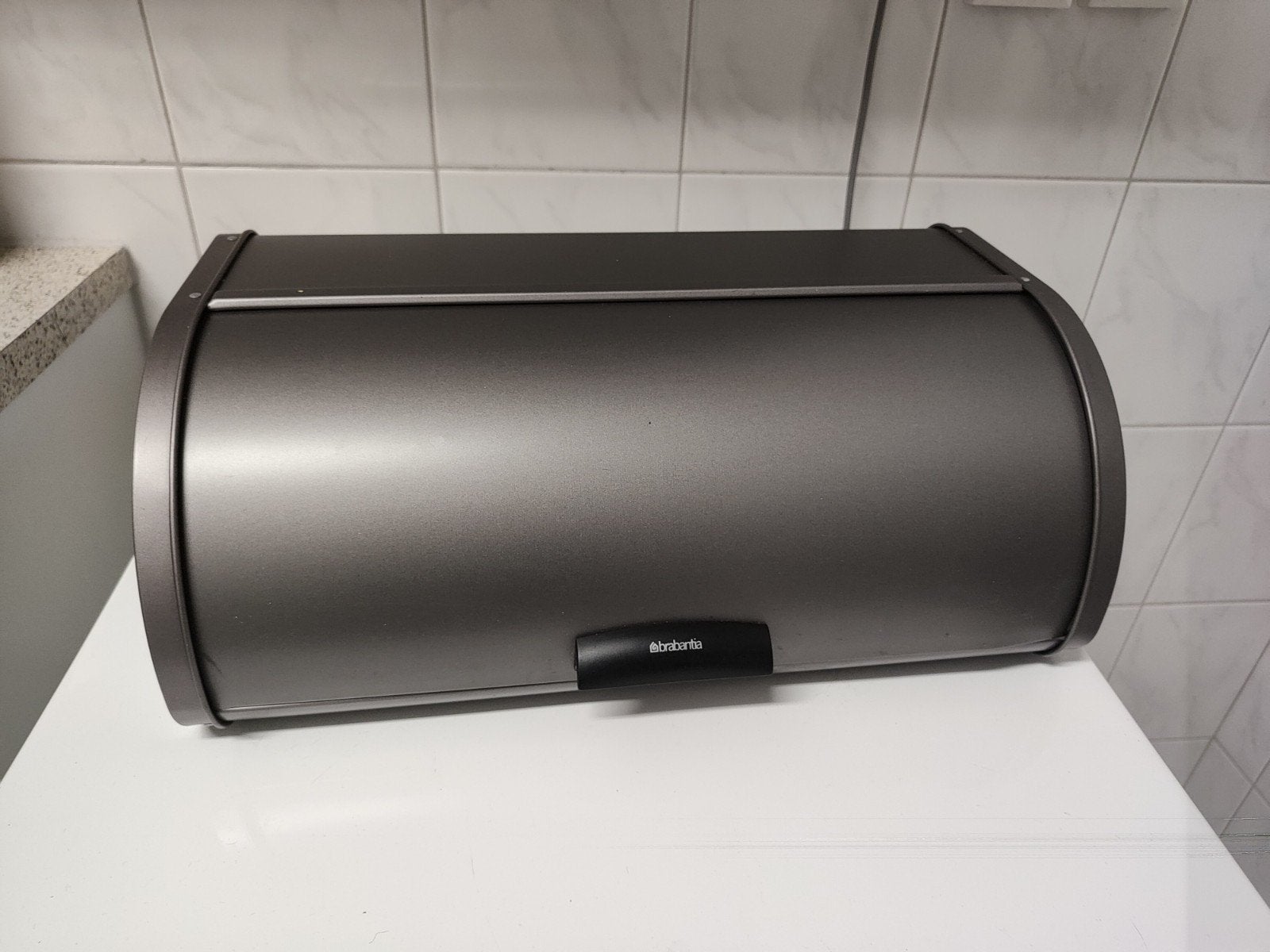 Brabantia Broodtrommel - Zo goed als nieuw, Ophalen, Gebruikt, Metaal, Broodtrommel