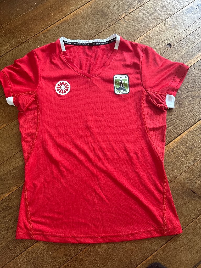 Hockeyshirt rood (uit) GMHC Gouda, Ophalen, Zo goed als nieuw, Kleding