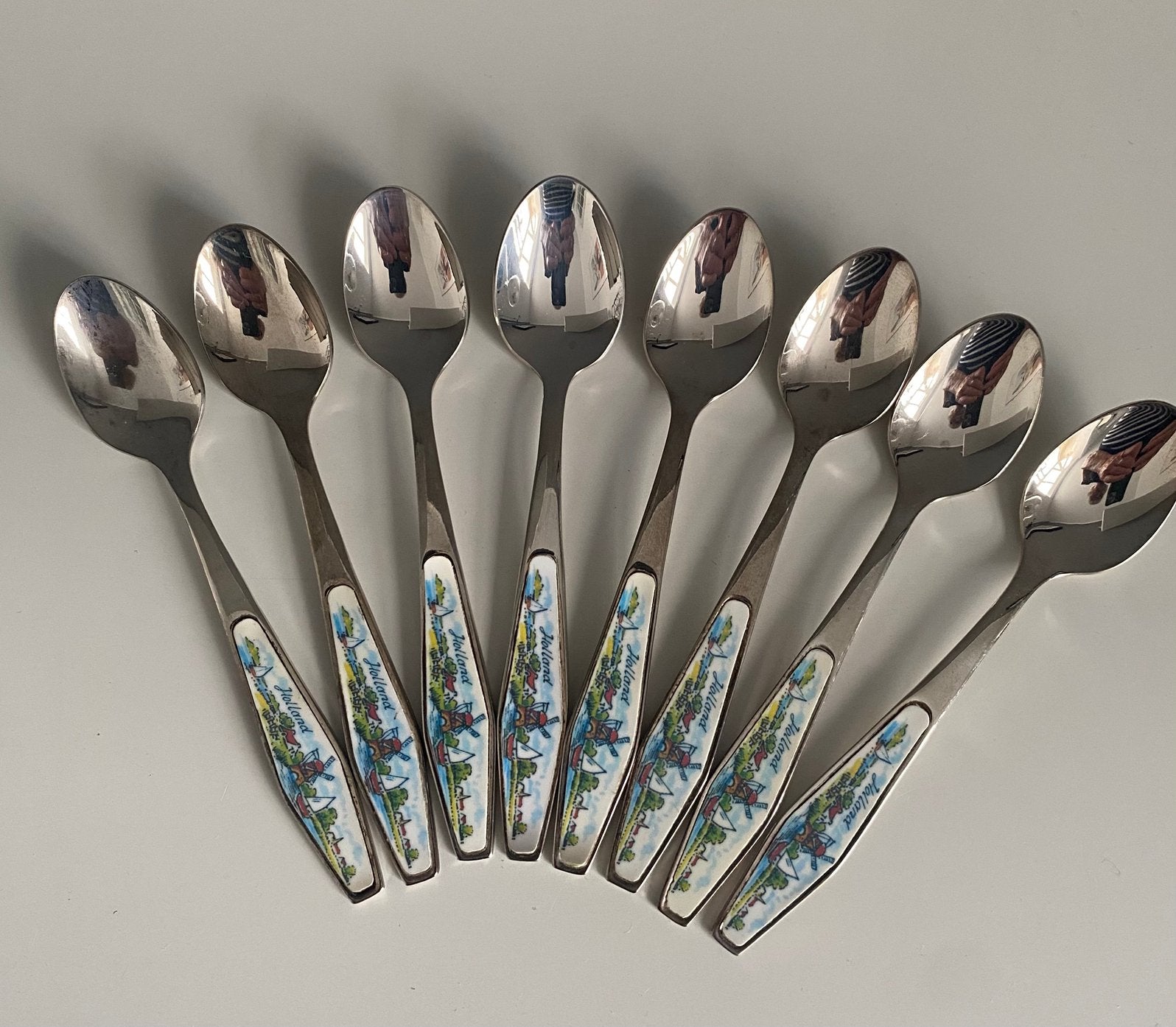 8 Zilveren Lepeltjes Vintage, Ophalen of Verzenden