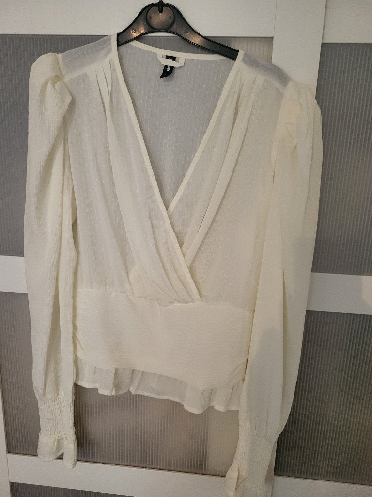 Shoeby mooie roomwitte blouse als nieuw maat L, Kleding | Dames, Beige, Maat 42/44 (L), Ophalen of Verzenden, Zo goed als nieuw