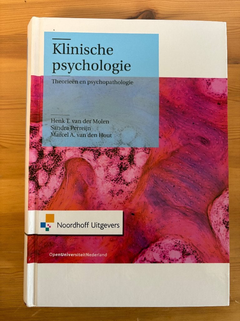 Klinische psychologie – Van der Molen Perreijn & Vanderhout, Boeken, Van der Molen, Perreijn, HBO, Beta, Ophalen