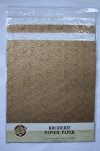 Make Me Broderie papier brons-zilver, Verzenden, Nieuw, Overige thema's, Knipvel