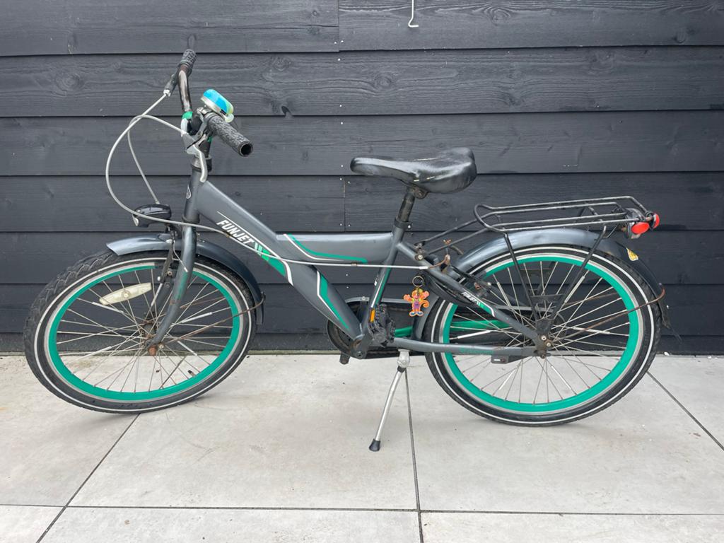 Popal Funjet 22 inch kinderfiets - Gebruikt, Ophalen, Gebruikt, Velgrem, 20 inch of meer