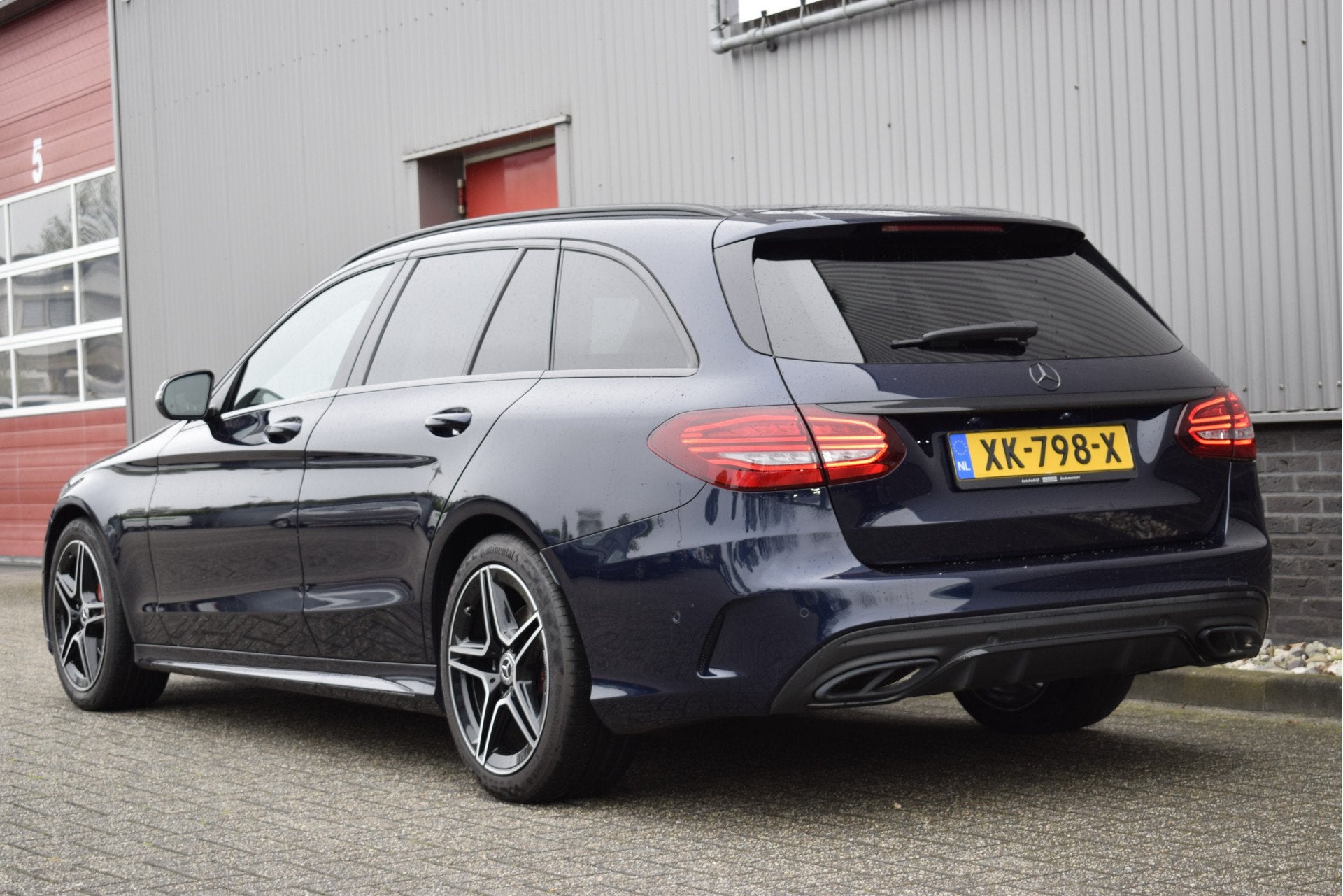 Mercedes-Benz C-Klasse Estate 180 Business Solution AMG Burm, Automaat, Euro 6, Blauw, Automatische klimaatregeling