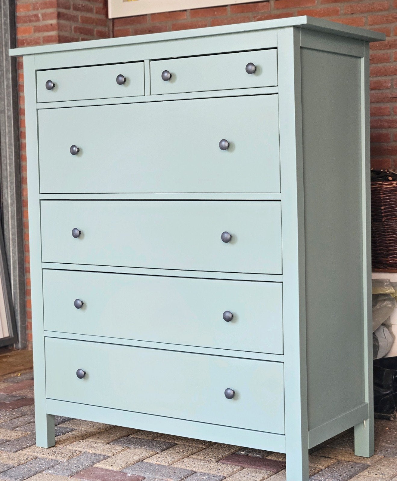 Ikea Hemnes ladekast Groen Mat, Huis en Inrichting, Kasten | Ladekasten, Ophalen